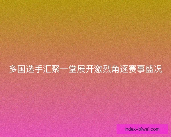 多国选手汇聚一堂展开激烈角逐赛事盛况 多国选手汇聚一堂展开激烈角逐赛事盛况